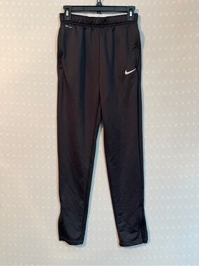 Nike Black Kids Dri-FIT Joggers with White Swoosh